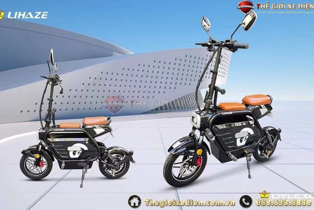 Xe Đạp Điện Gấp Lihaze Pin Lithium Xe Đạp Điện Gấp Lihaze Pin Lithium
