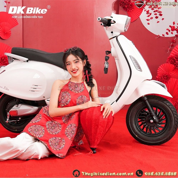 Xe M&aacute;y Điện DK Roma Lite Đ&egrave;n Vu&ocirc;ng Mới Nhất